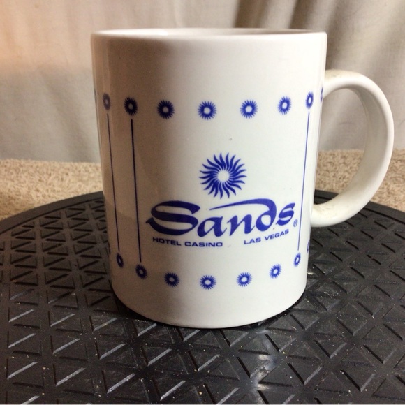 SANDS HOTEL CASINO Las Vegas White/Blue Ceramic Coffee/Tea Mug pre-owned - Picture 2 of 10